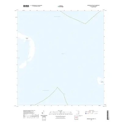 2021 Map of Marquesas Keys East, 2021 Print