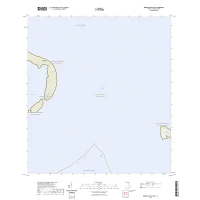 2024 Map of Marquesas Keys East, 2024 Print