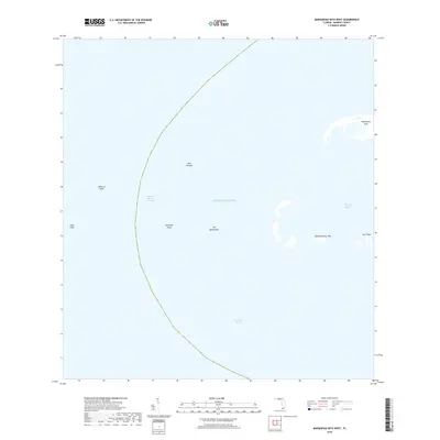 2018 Map of Marquesas Keys West, 2018 Print