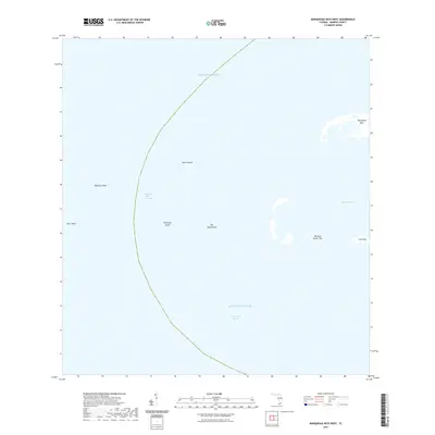 2021 Map of Marquesas Keys West, 2021 Print