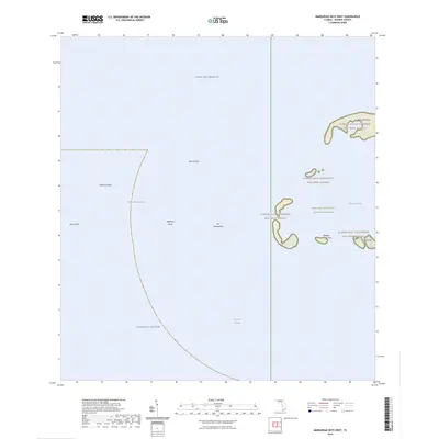 2024 Map of Marquesas Keys West, 2024 Print