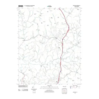 2010 Map of Mars Hill, 2010 Print