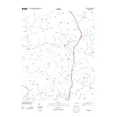 2013 Map of Mars Hill, 2013 Print