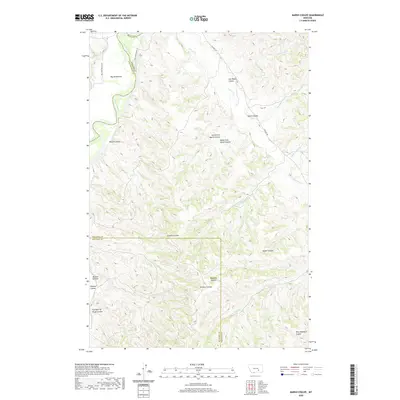 2020 Map of Marsh Coulee, 2020 Print