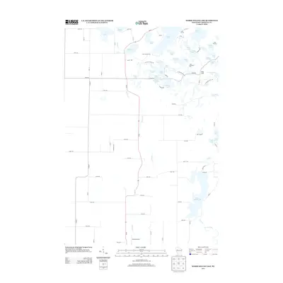 2013 Map of Marsh-Miller Lake, 2013 Print