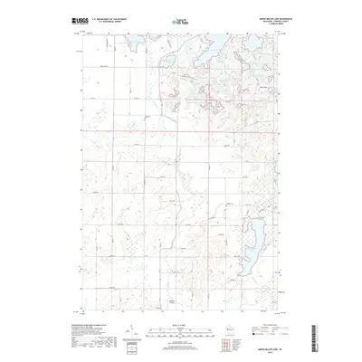 2018 Map of Marsh-Miller Lake, 2018 Print