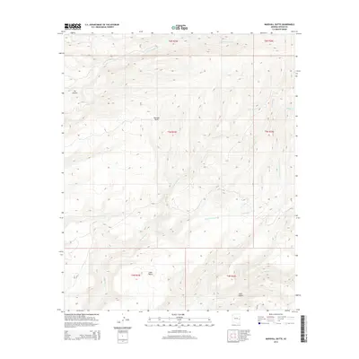 2014 Map of Marshall Butte, 2014 Print