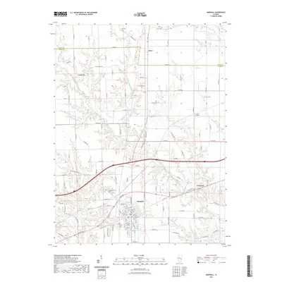 2021 Map of Marshall, 2021 Print