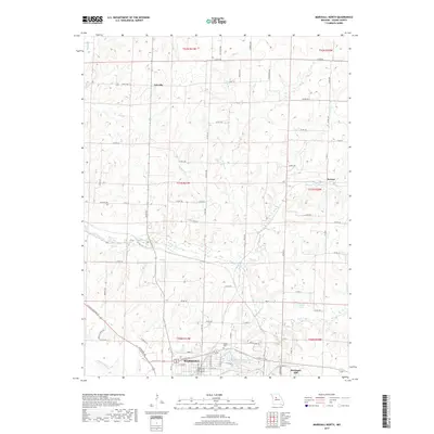 2017 Map of Marshall North, 2017 Print