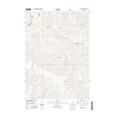 2013 Map of Marshall Peak, 2013 Print
