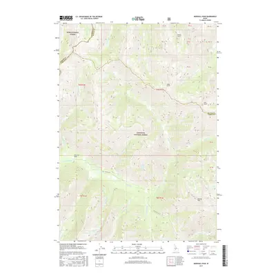 2017 Map of Marshall Peak, 2017 Print