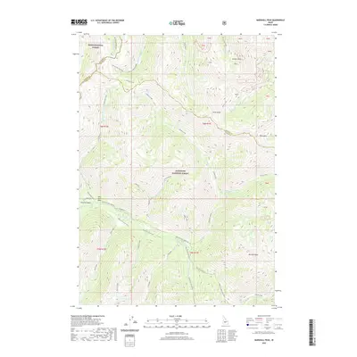 2020 Map of Marshall Peak, 2020 Print