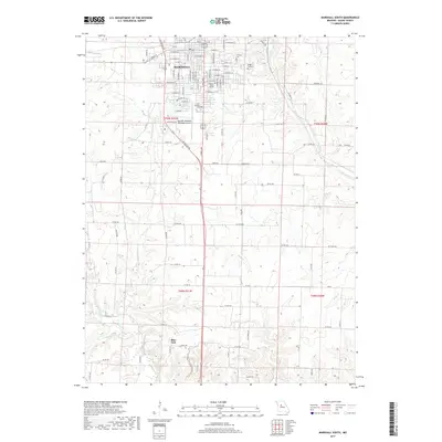 2017 Map of Marshall South, 2017 Print