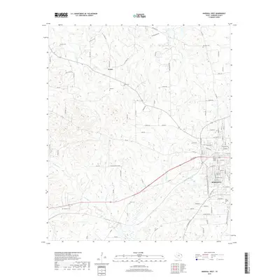2019 Map of Marshall West, 2019 Print