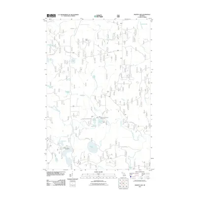 2011 Map of Marten Lake, 2011 Print