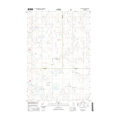 2014 Map of Marten Lake, 2014 Print