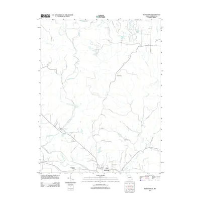 2012 Map of Marthasville, 2012 Print