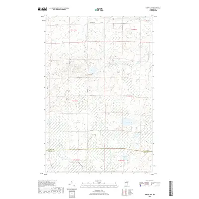 2019 Map of Martin Lake, 2019 Print