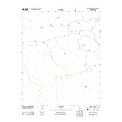 2012 Map of Martin Mountain, 2012 Print