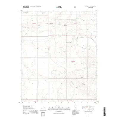 2018 Map of Martin Mountain, 2018 Print
