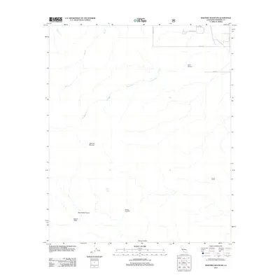2012 Map of Martinez Mountain, 2012 Print