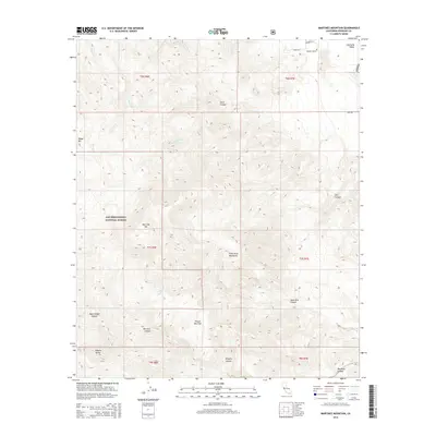 2015 Map of Martinez Mountain, 2015 Print