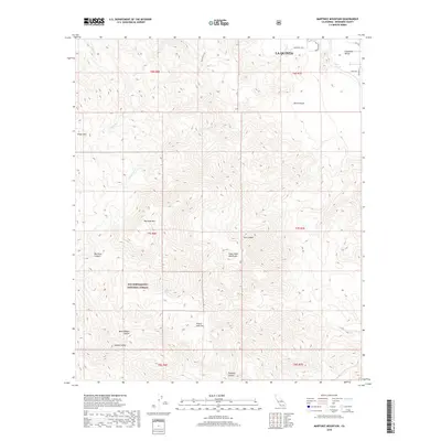 2018 Map of Martinez Mountain, 2018 Print