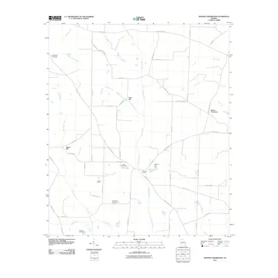 2011 Map of Martins Crossroads, 2011 Print