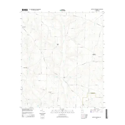 2014 Map of Martins Crossroads, 2014 Print