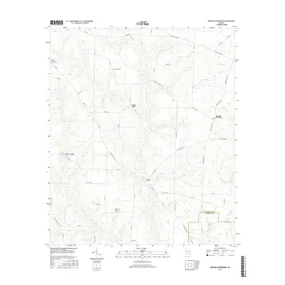 2017 Map of Martins Crossroads, 2017 Print