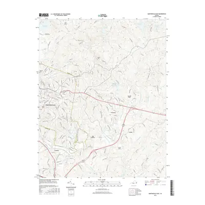 2016 Map of Martinsville East, 2016 Print