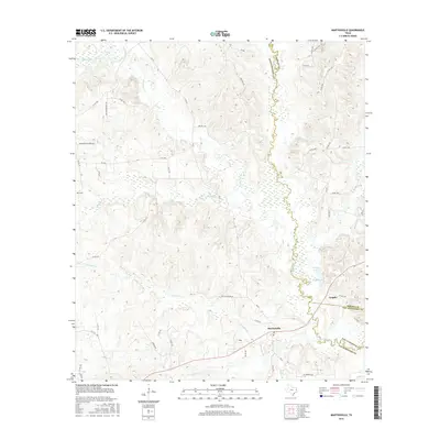 2016 Map of Martinsville, 2016 Print