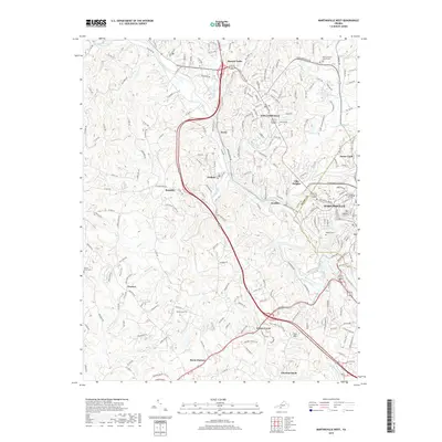 2019 Map of Martinsville West, 2019 Print