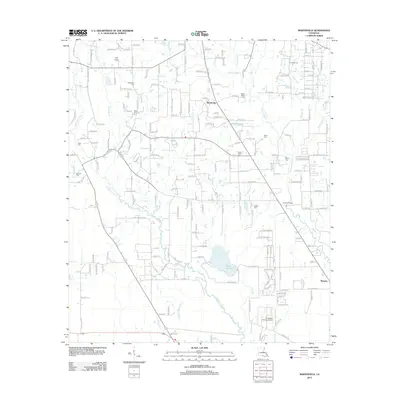 2012 Map of Martinville, 2012 Print