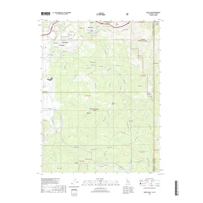 2018 Map of Martis Peak, 2018 Print