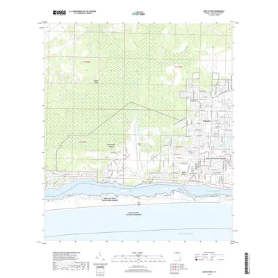2018 Map of Mary Esther, 2018 Print