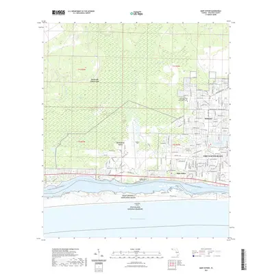 2021 Map of Mary Esther, 2021 Print