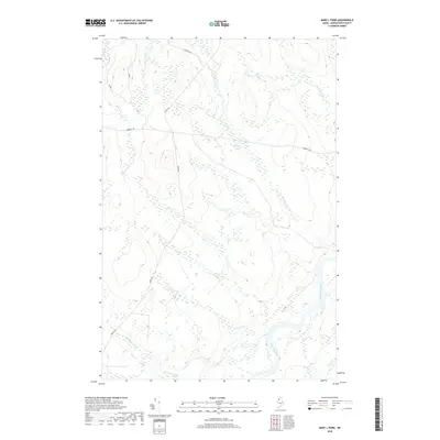 2018 Map of Mary L Pond, 2018 Print