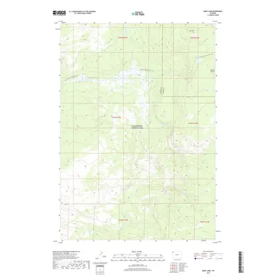2017 Map of Mary Lake, 2017 Print