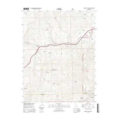 2014 Map of Marysvale Canyon, 2014 Print