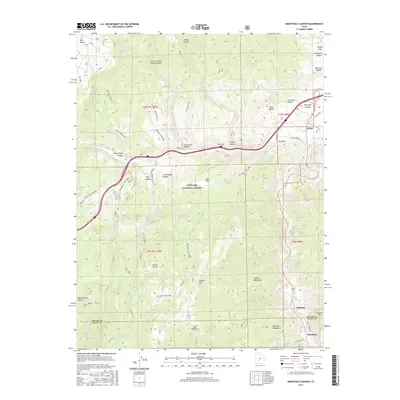 2017 Map of Marysvale Canyon, 2017 Print