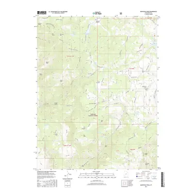 2017 Map of Marysvale Peak, 2017 Print