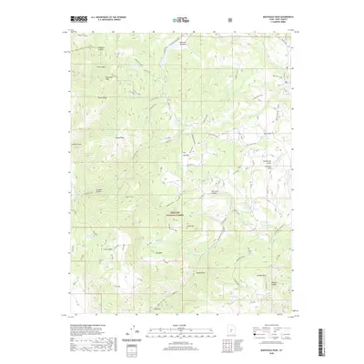 2020 Map of Marysvale Peak, 2020 Print