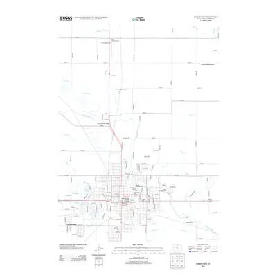 2013 Map of Mason City, 2013 Print