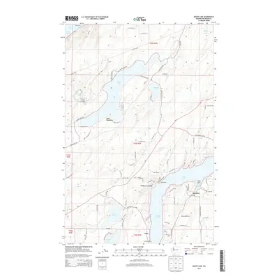 2014 Map of Mason Lake, 2014 Print