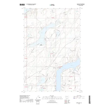 2020 Map of Mason Lake, 2020 Print