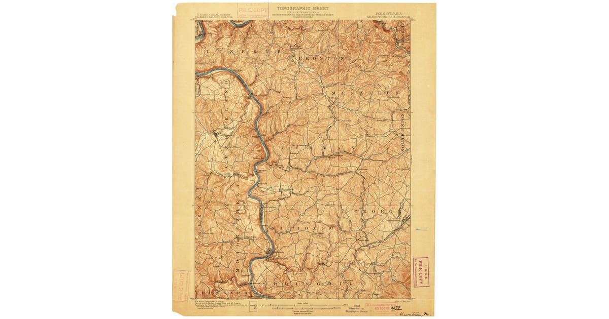 1900 1909 Maps of Smithfield PA - Masontown Fayette County Pa Usgs Topo 1900 Og 1200x630 