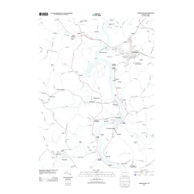 2013 Map of Masontown, 2013 Print