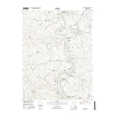 2016 Map of Masontown, 2016 Print