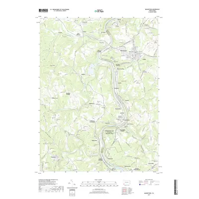 2019 Map of Masontown, 2019 Print